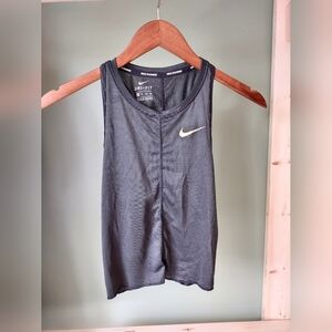 Nike Black With Gold Shimmer Sleeveless Dri-FIT Tank Top Size Extra Small